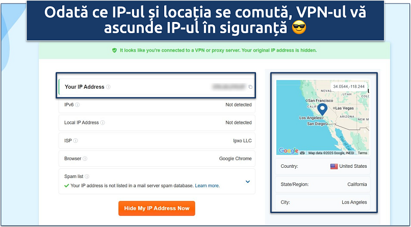 Screenshot showing the The How To Guide IP checker tool